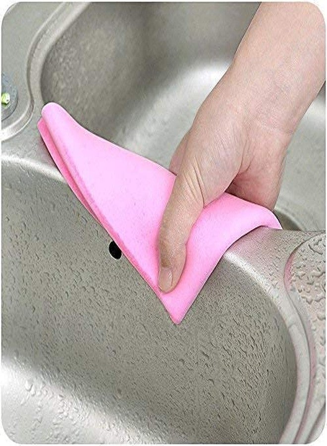 Dezzy Magic Towel 4 Pcs Reusable Absorbent Water for Kitchen Cleaning Car Cleaning Multi Color - Image 5